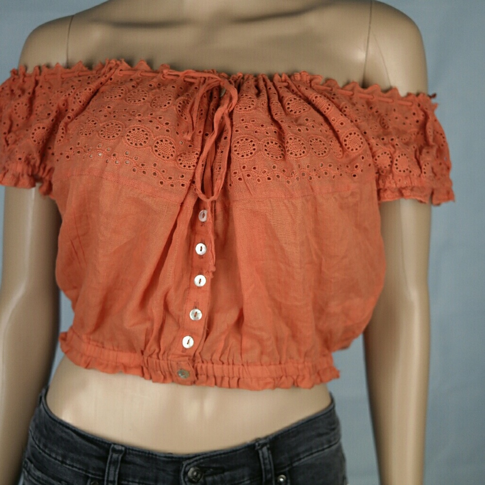 NWT Free People Eyelet you a lot top - Picture 3 of 6